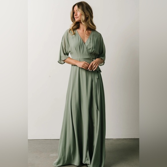 Baltic Born Dresses Baltic Born Bridesmaid Dress Soieblu Small Sage